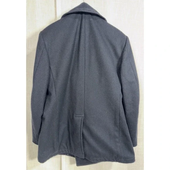 DSCP Quarterdeck Collections US Navy Black Wool Pea Coat Military Jacket Sz 44R - Picture 8 of 12